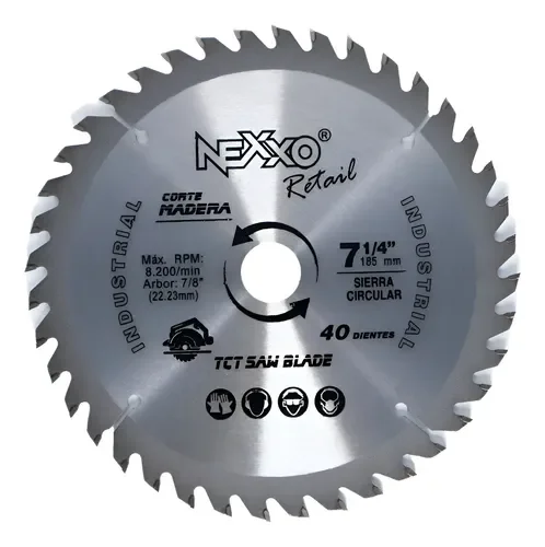 DISCO SIERRA MADERA 7 1/4 - 40 DIENTES NEXXO