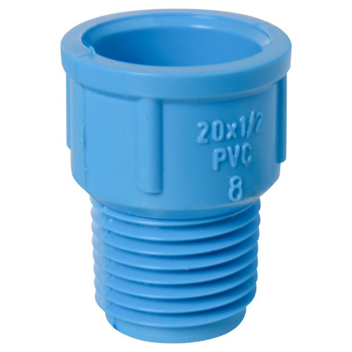 TERMINAL HE PVC CELESTE 20MMx1/2” - PN10 154410
