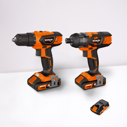 KIT COMBINADO TALADRO + DESTORNILLADOR INALÁMBRICO 20V 628002