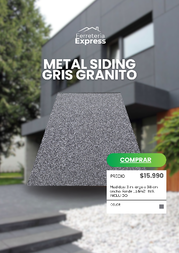 METAL SIDING GRIS PIEDRA