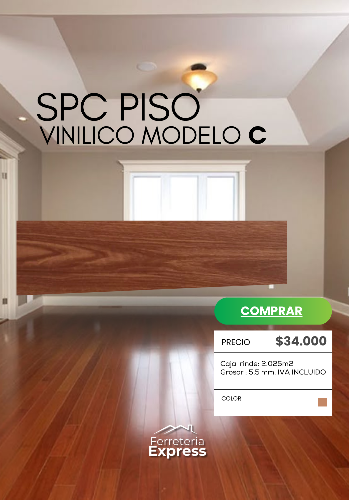 SPC PISO VINILICO MADERA OSCURO C 2,025 M2Z110C