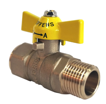 LLAVE DE GAS HI-HE 1/2" MANILLA MARIPOSA HOFFENS (62671)62671