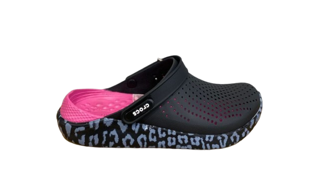 crocs lite ride negro-animal princs