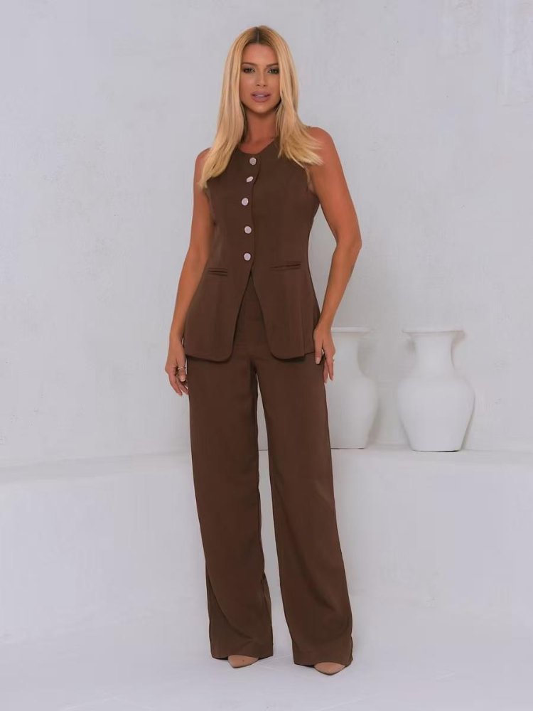 24016-CONJUNTO CHALECO Y PANTALON WANG