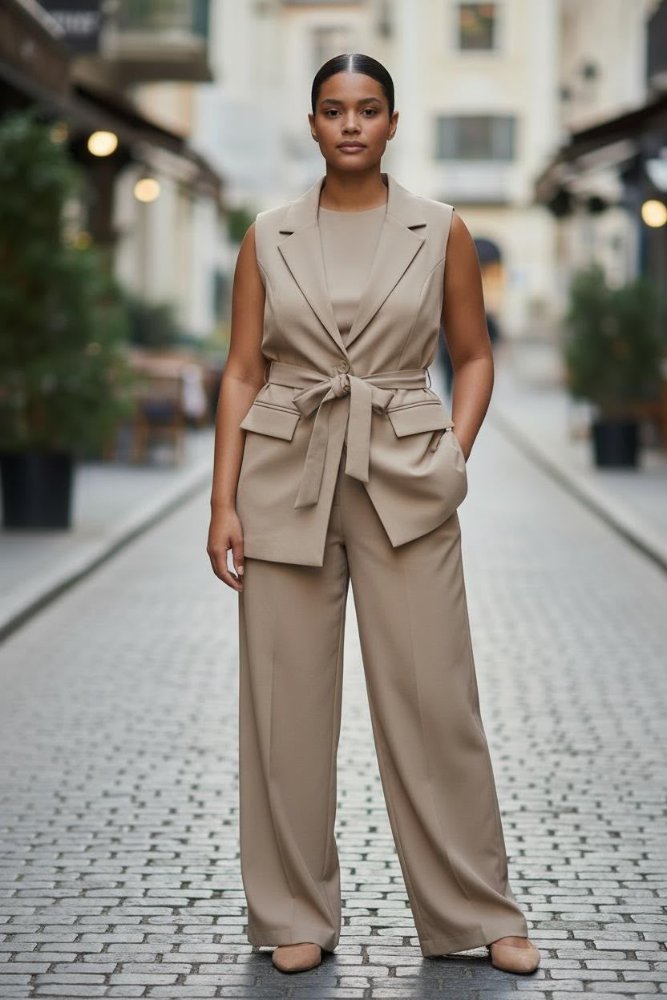 24014-CONJ. CHALECO Y PANT PLUS