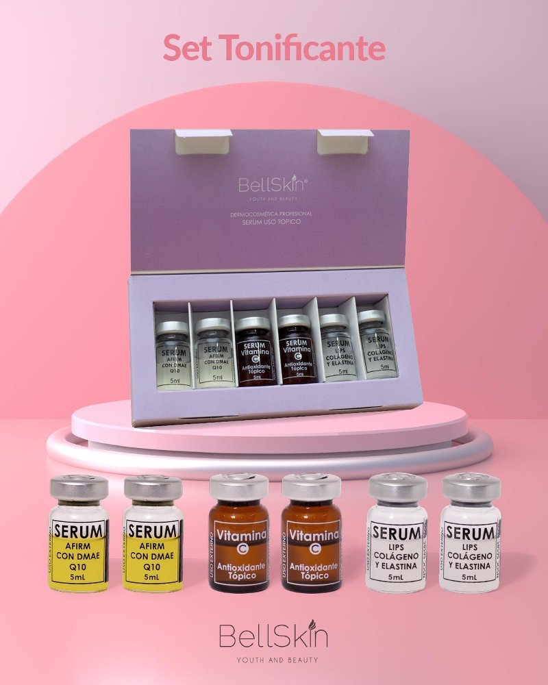 AMPOLLA SET TONIFICANTE BELLSKIN (Caja de 6 viales x 5 ml)