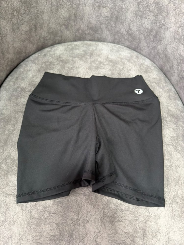 Short T liso con push - Negro