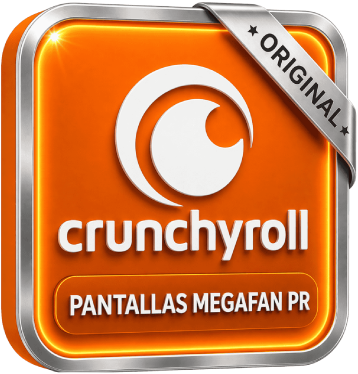 CRUNCHYROLL MEGAFAN 1 MES PANTALLAS ORIGINAL