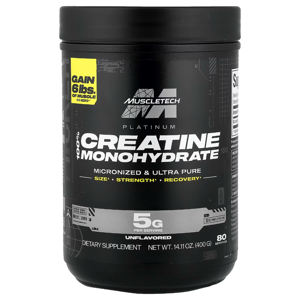 MUSCLETECH PLATINUM 100% CREATINE UNFLAVORED 400G
