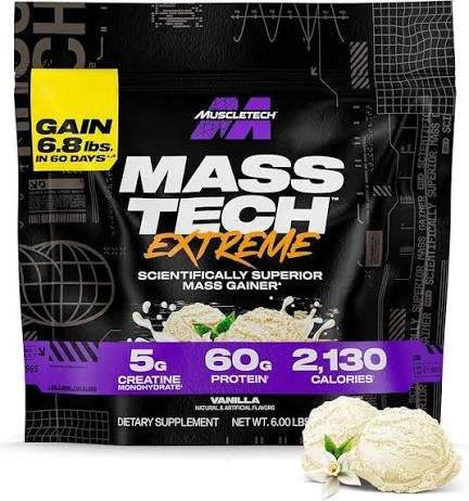 MUSCLETECH MASS TECH EXTREME 2000 VANILLA 6LBS