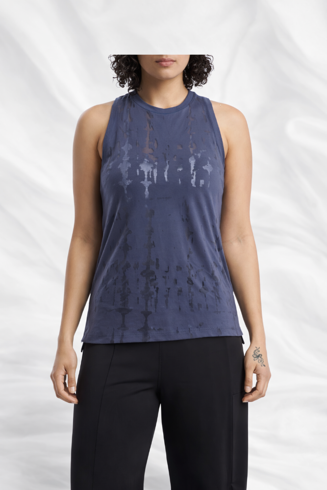 Tank Deportiva REEBOK TALLA XS BURNOUT AZUL