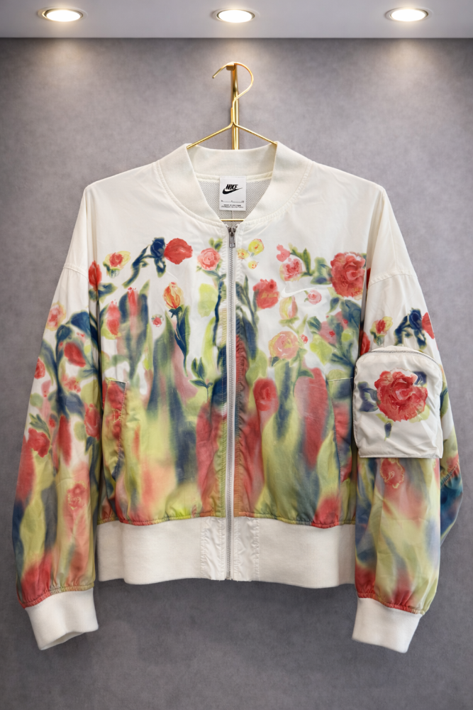 Chaqueta Nike Floral  con Cierre Frontal Talla S