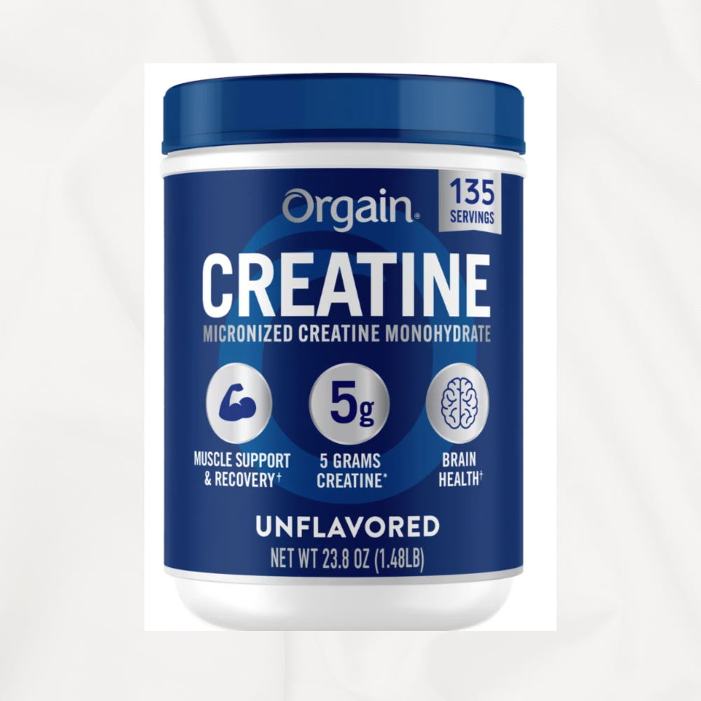 Orgain, Micronized Creatine Monohydrate, Unflavored, 1.48lbs/135 servings