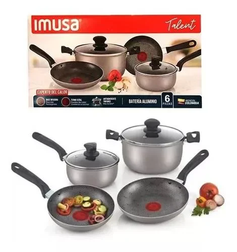 Batería de Ollas Imusa Talent 6 Piezas Antiadherente