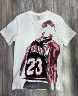 Camisa Jordan Borrado Blanca