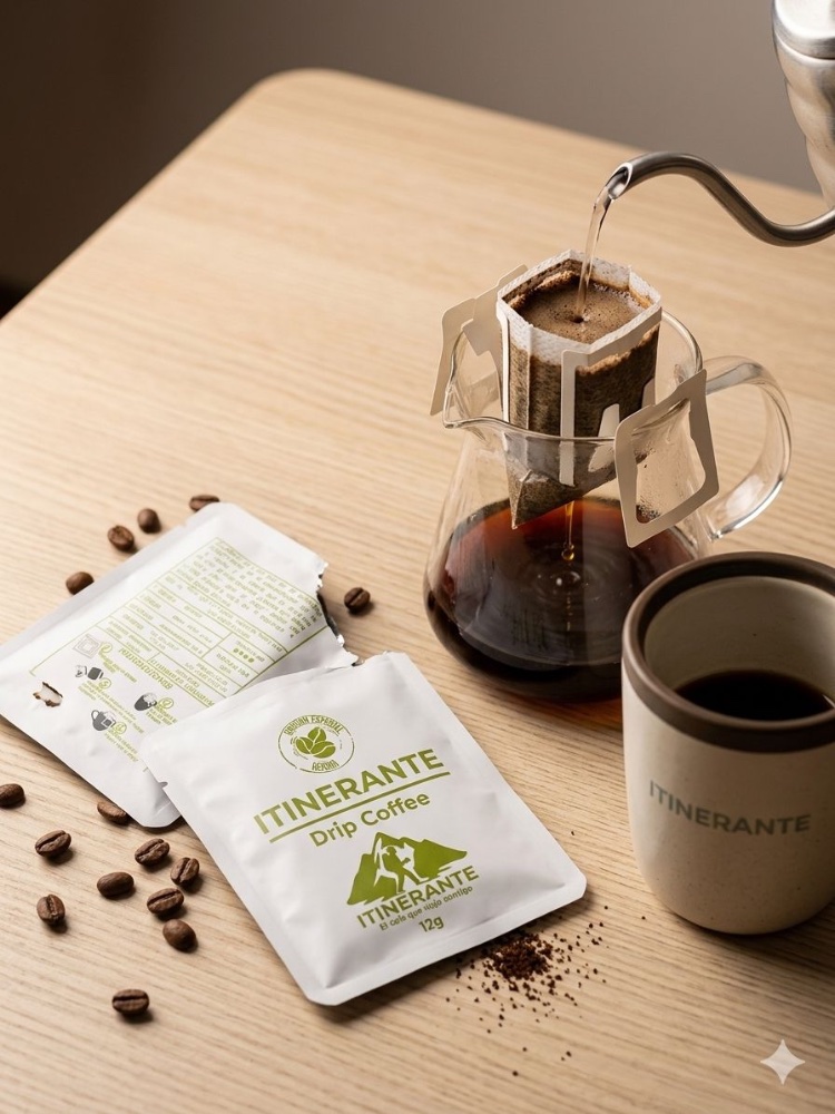 DRIPP COFFE ITINERANTE x 12g sobre individual