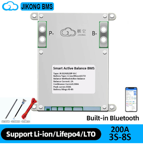 JK BMS 4-8S 200A LITHIUM BATTERY-FEB26