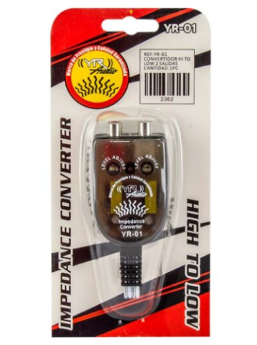 CONVERTIDOR HIGH LOW 2 SALIDAS YR AUDIO
