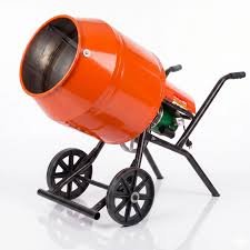 Hormigonera Naranja Motor 3/4HP 130 Lts Duroll