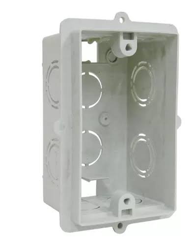 Caja De Embutir Rectangular PVC 5X10