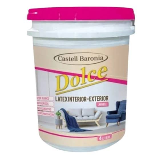 Latex Acrilico Interior Exterior Lavable Dolce 20 Lts
