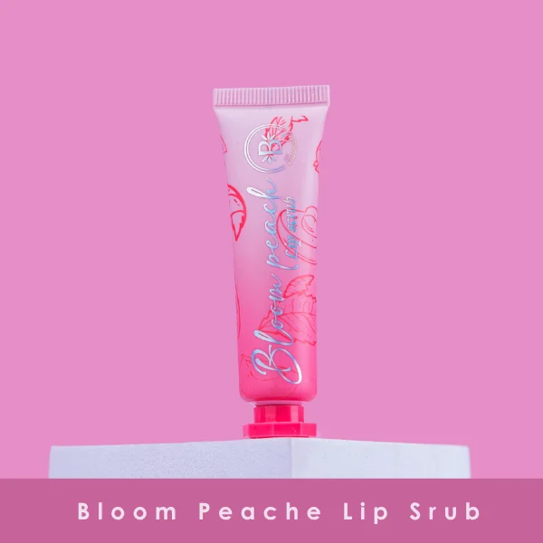 exfoliante para labios bloom peach lip scrub BLOOMSHELL
