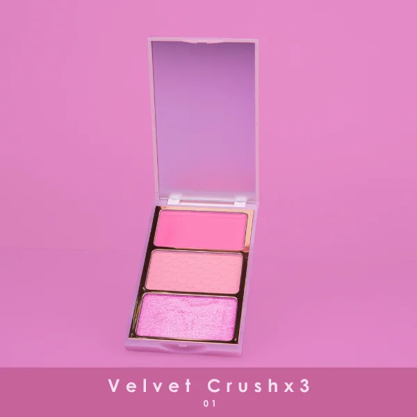 Velvet Rubor x3 01pink BLOOMSHELL