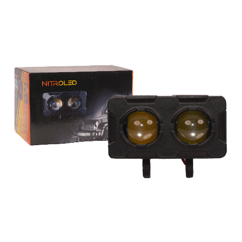 FARO DE MOTO BLANCA Y AMBAR ULTRA (NITROLED)