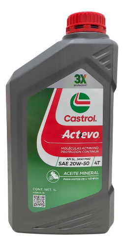 ACEITE CASTROL GRIS 20w-50 MINERAL  EF.($13700)
