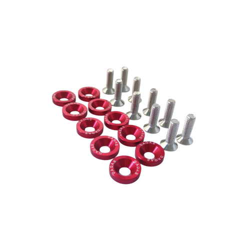 ARANDELAS ANONIZADAS MOTO X 10 ROJA (DAGAS)  EF.($5.900)