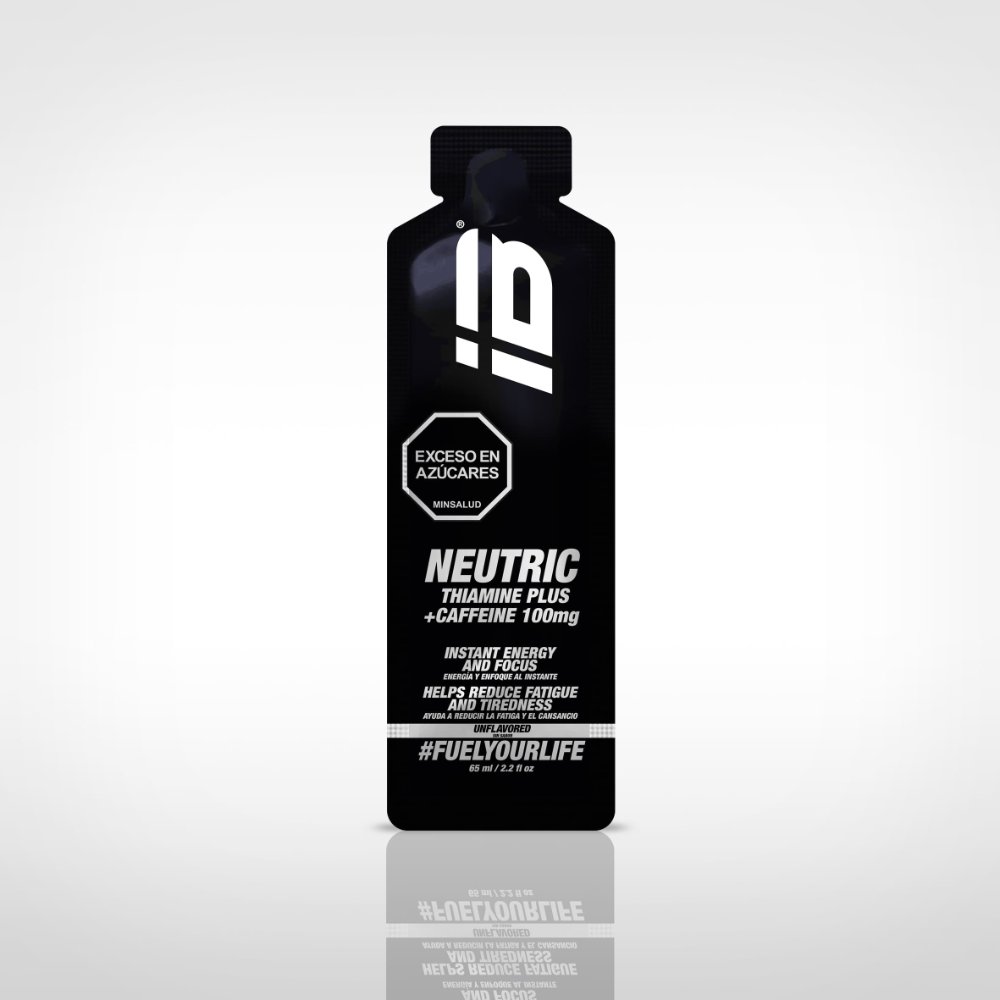 GEL IB SPORTS POWER BOOST 65ml CAFEÍNA 100mg + THIAMINE - NEUTRAL