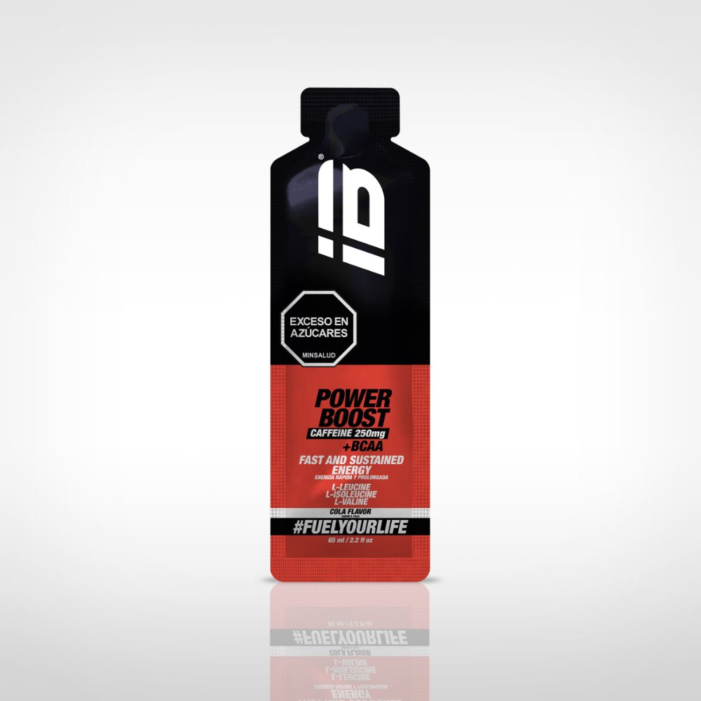 GEL IB SPORTS POWER BOOST 65ml CAFEÍNA 250mg + BCAA - COLA