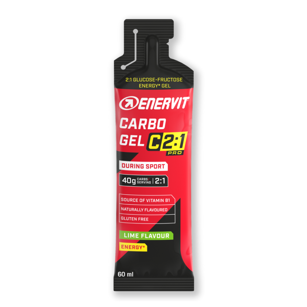 GEL ENERVIT CARBO C2:1 60ml - LIME