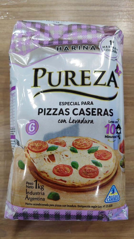 HARINA PUREZA PIZZAS CASERAS CON LEVADURA