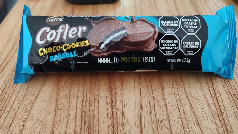 Galletas choco cookies cofler bañadas azul