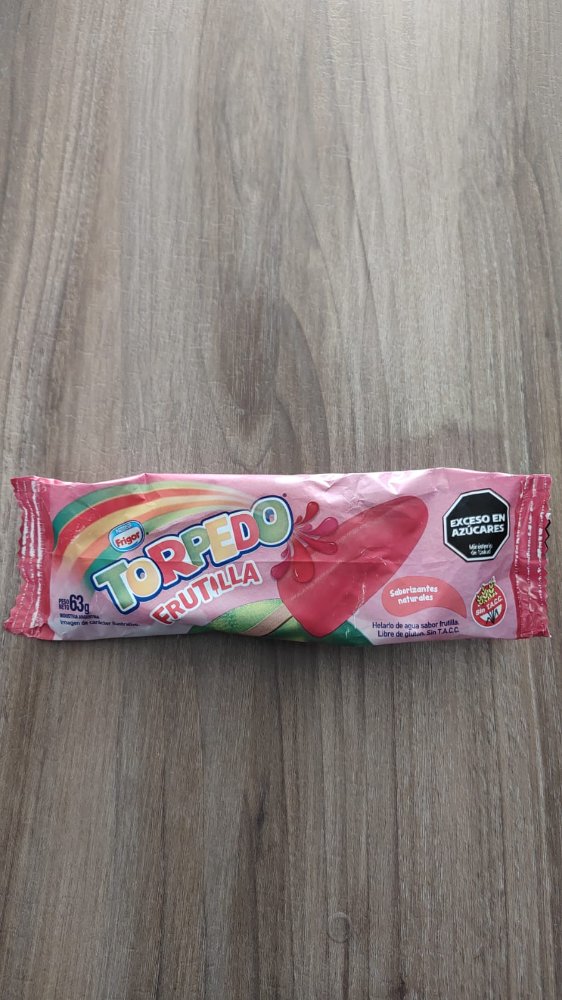 HELADO TORPEDO FRUTILLA