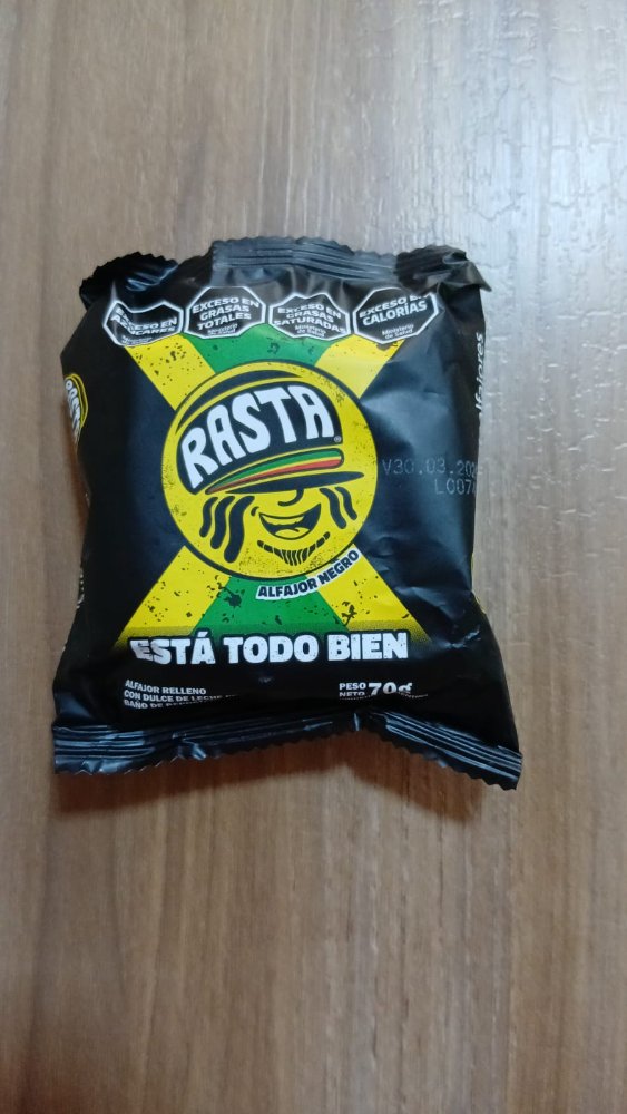ALFAJOR RASTA NEGRO