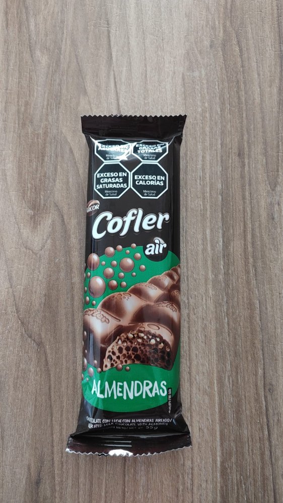 CHOCOLATE COFLER AIR ALMENDRAS 55G