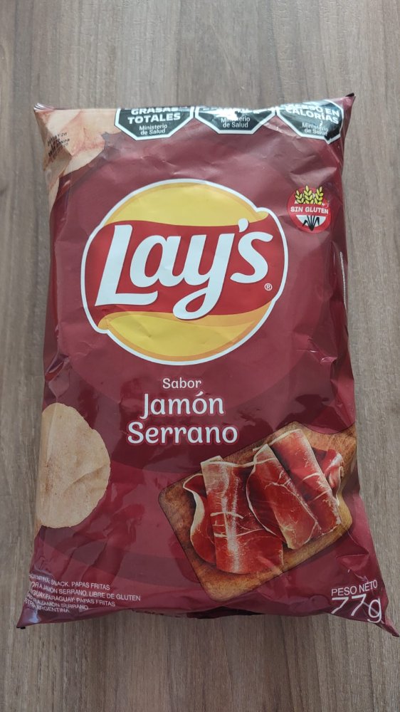 Snacks PAPAS LAYS JAMON SERRANO 77G
