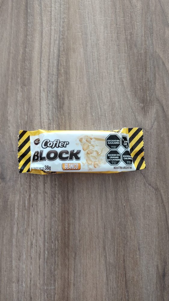CHOCOLATE COFLER BLOCK BLANCO 38G