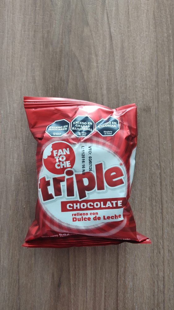 ALFAJOR FANTOCHE TRIPLE NEGRO