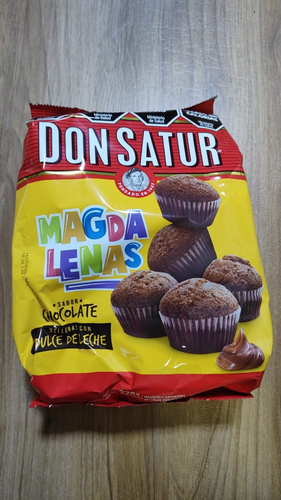 MAGDALENAS CHOCOLATE CON DULCE DE LECHE DON SATUR