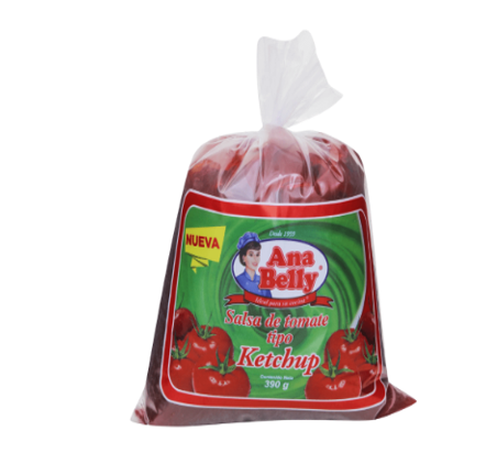 Salsa kétchup Ana Belly bolsa 390 gr