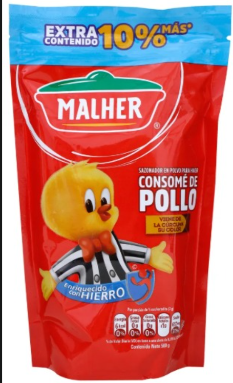Consomé bolsa 400 gramos Maely
