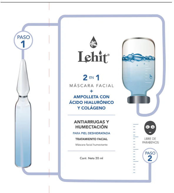 Acido hialuronico y colageno 2 en 1 Facial