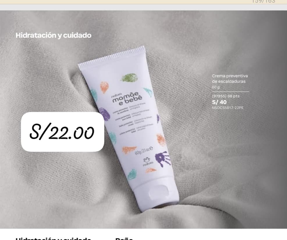 Crema preventiva de escaldaduras Mama y BB - Natura