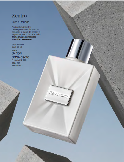 ZENTRO PERFUME PARA HOMBRE - YANBAL