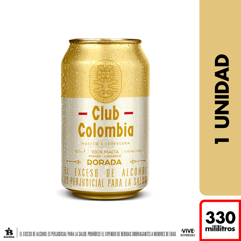 cerveza club Colombia pequeña