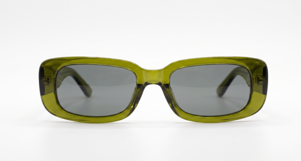 Lentes rectangulares verdes - GREEN GLASS