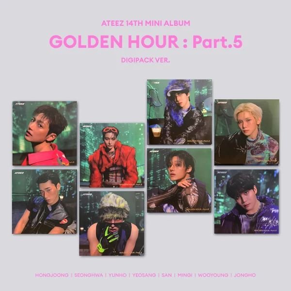 ATEEZ - 14TH MINI ALBUM [GOLDEN HOUR : Part.5] (DIGIPACK VER.)